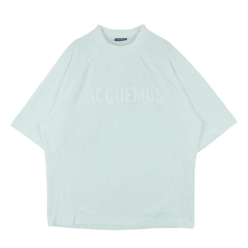 ジャックムス ロゴ プリント 半袖 Tシャツ カットソー ポルトガル製 ホワイト系 XS【中古】