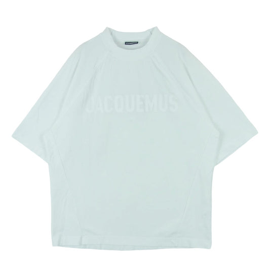 ジャックムス ロゴ プリント 半袖 Tシャツ カットソー ポルトガル製 ホワイト系 XS【中古】