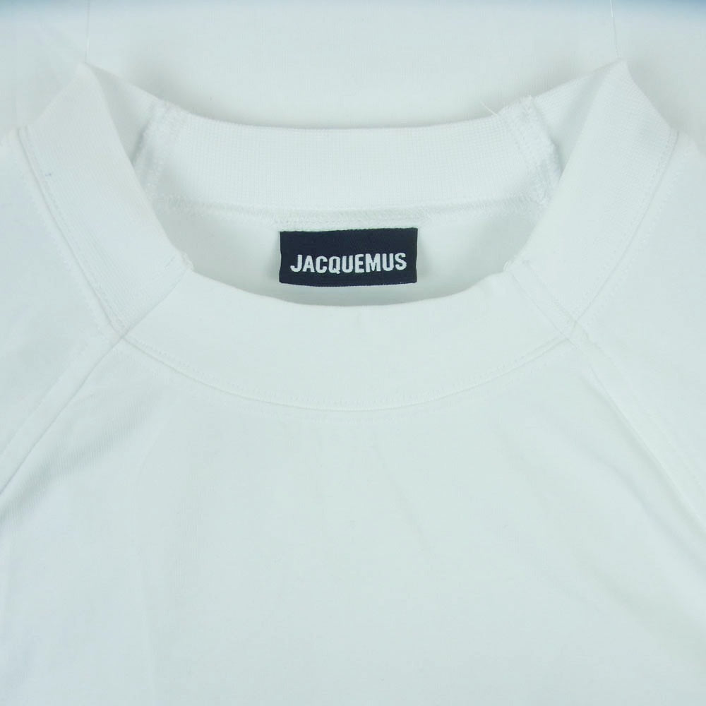 ジャックムス ロゴ プリント 半袖 Tシャツ カットソー ポルトガル製 ホワイト系 XS【中古】