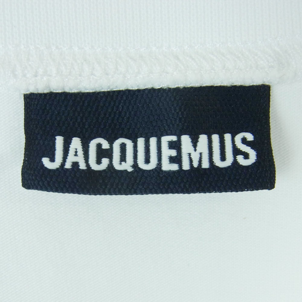 ジャックムス ロゴ プリント 半袖 Tシャツ カットソー ポルトガル製 ホワイト系 XS【中古】