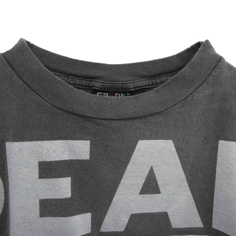 SAINT MICHAEL セントマイケル 24SS SM-YS8-0000-004 SS TEE DEAD ヴィンテージ加工 半袖 Tシャツ カットソー グレー系 ブルー系 M【中古】