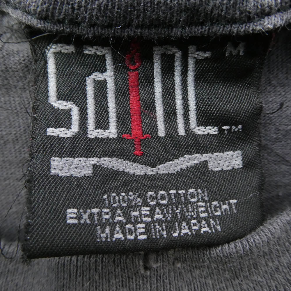 SAINT MICHAEL セントマイケル 24SS SM-YS8-0000-004 SS TEE DEAD ヴィンテージ加工 半袖 Tシャツ カットソー グレー系 ブルー系 M【中古】