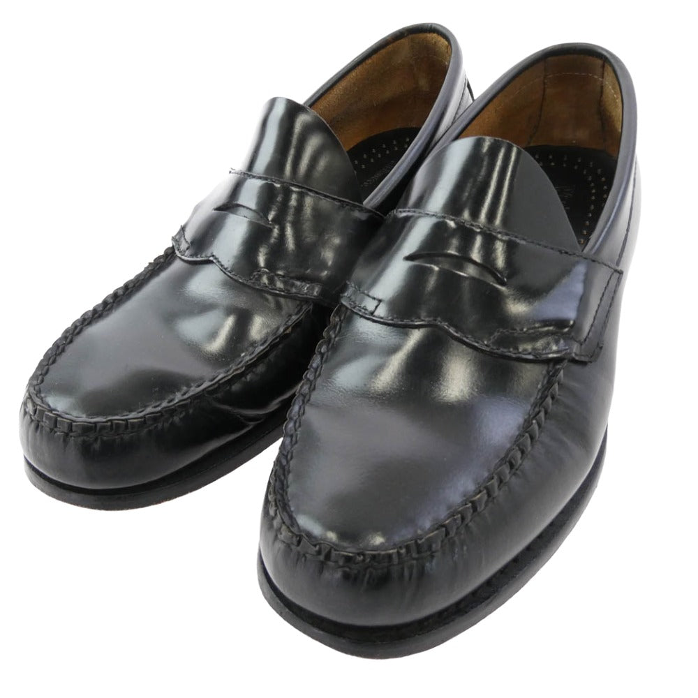 G.H.BASS & COMPANY ジーエイチバス LOGAN Weejuns ペニー ローファー シューズ ブラック ブラック系 7D【中古】