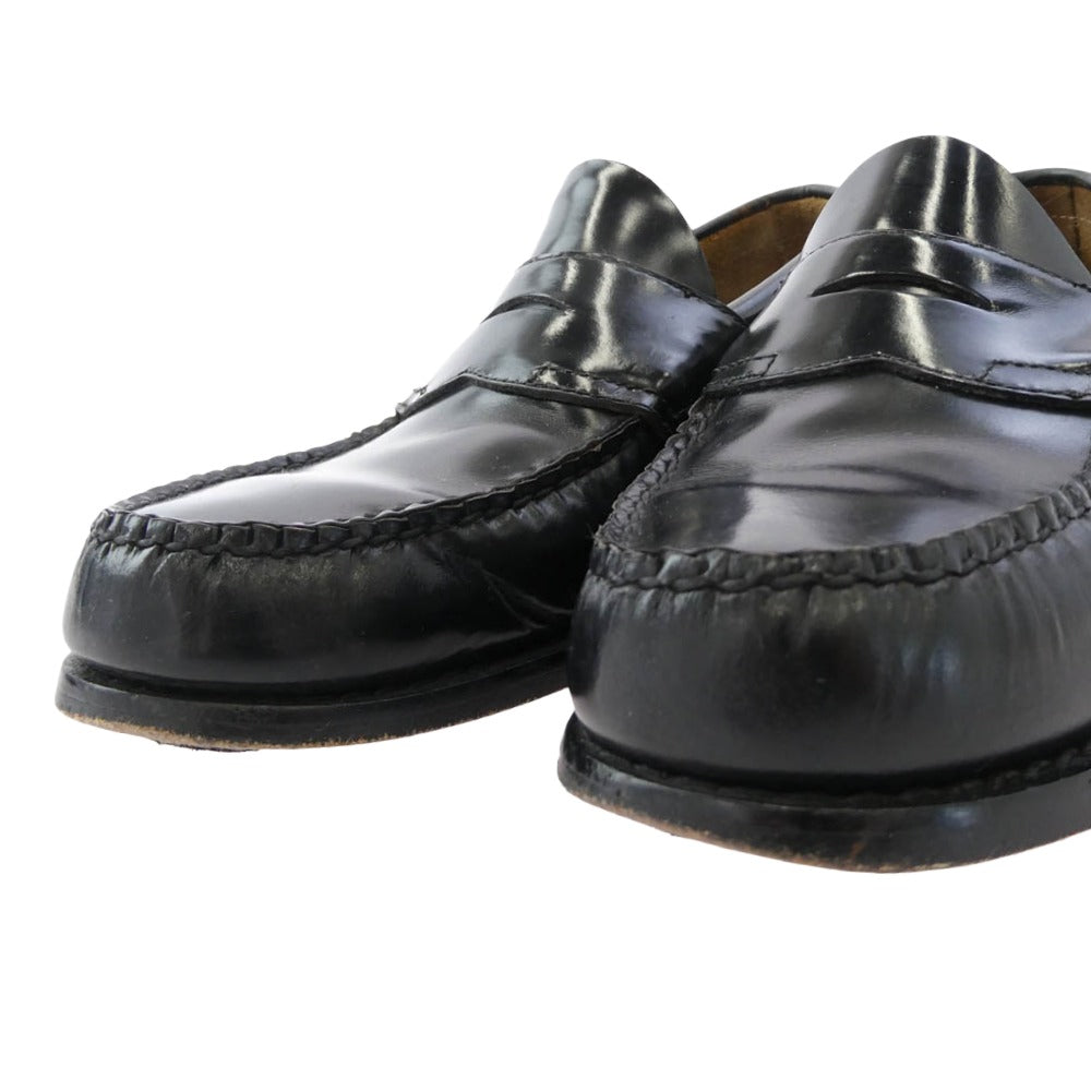 G.H.BASS & COMPANY ジーエイチバス LOGAN Weejuns ペニー ローファー シューズ ブラック ブラック系 7D【中古】