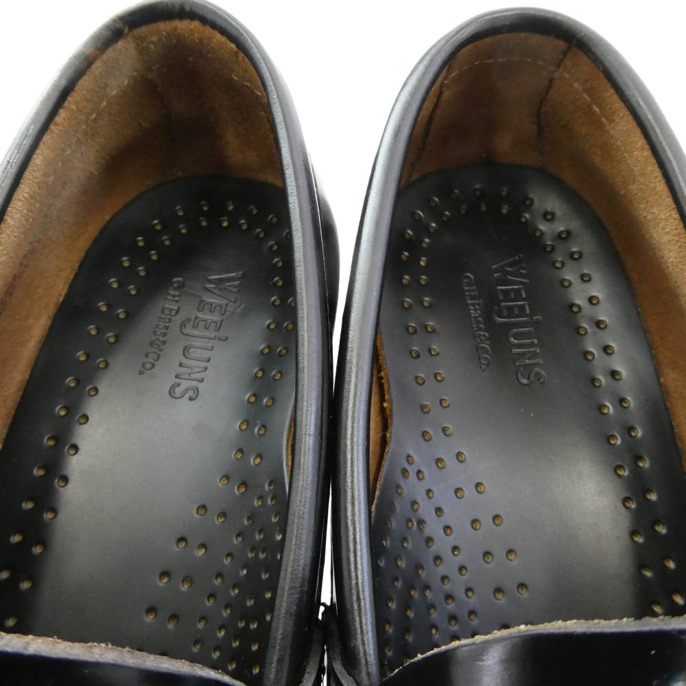 G.H.BASS & COMPANY ジーエイチバス LOGAN Weejuns ペニー ローファー シューズ ブラック ブラック系 7D【中古】