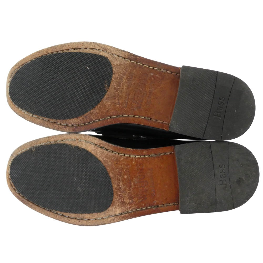 G.H.BASS & COMPANY ジーエイチバス LOGAN Weejuns ペニー ローファー シューズ ブラック ブラック系 7D【中古】