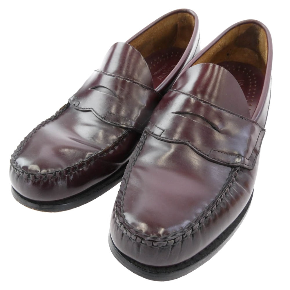 G.H.BASS & COMPANY ジーエイチバス LOGAN Weejuns ペニー ローファー シューズ バーガンディ バーガンディ系 7D【中古】