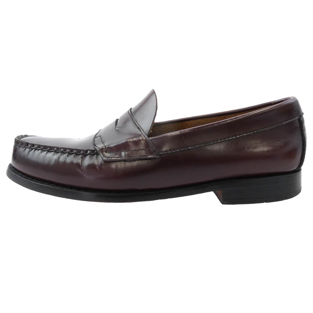 G.H.BASS & COMPANY ジーエイチバス LOGAN Weejuns ペニー ローファー シューズ バーガンディ バーガンディ系 7D【中古】