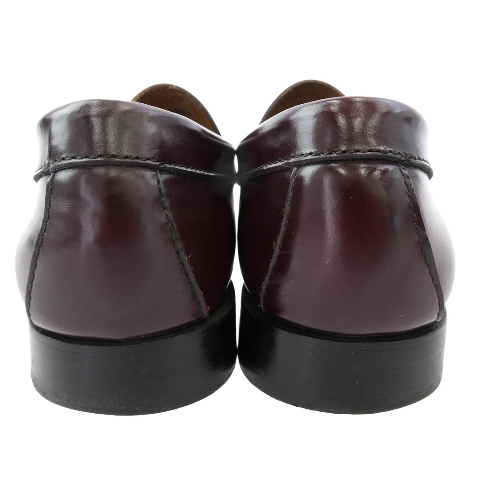 G.H.BASS & COMPANY ジーエイチバス LOGAN Weejuns ペニー ローファー シューズ バーガンディ バーガンディ系 7D【中古】