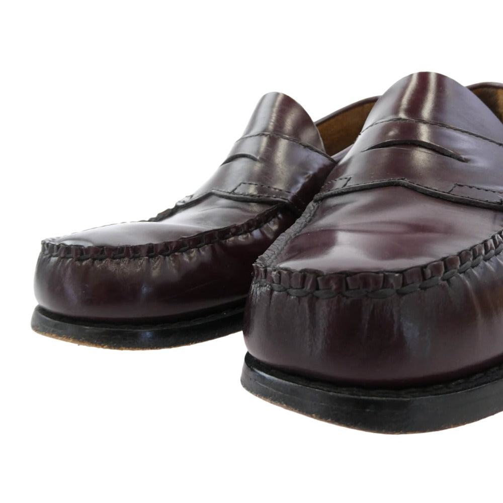 G.H.BASS & COMPANY ジーエイチバス LOGAN Weejuns ペニー ローファー シューズ バーガンディ バーガンディ系 7D【中古】