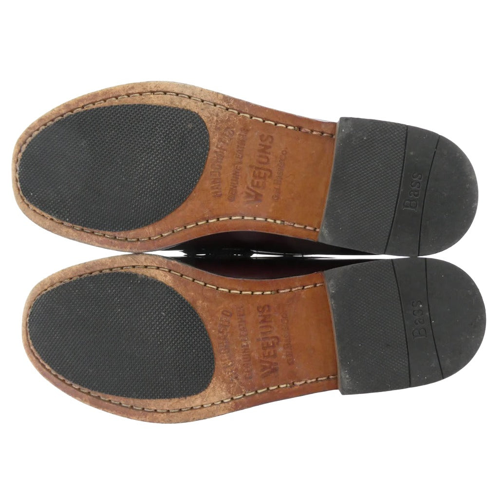 G.H.BASS & COMPANY ジーエイチバス LOGAN Weejuns ペニー ローファー シューズ バーガンディ バーガンディ系 7D【中古】