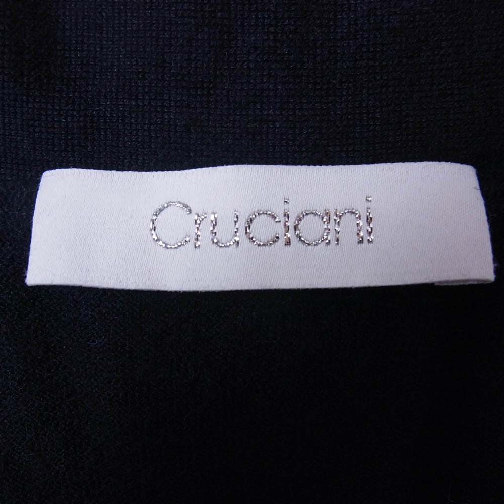 CRUCIANI クルチアーニ CU487.C03F6V カシミヤ シルク カーディガン ネイビー系 52【中古】