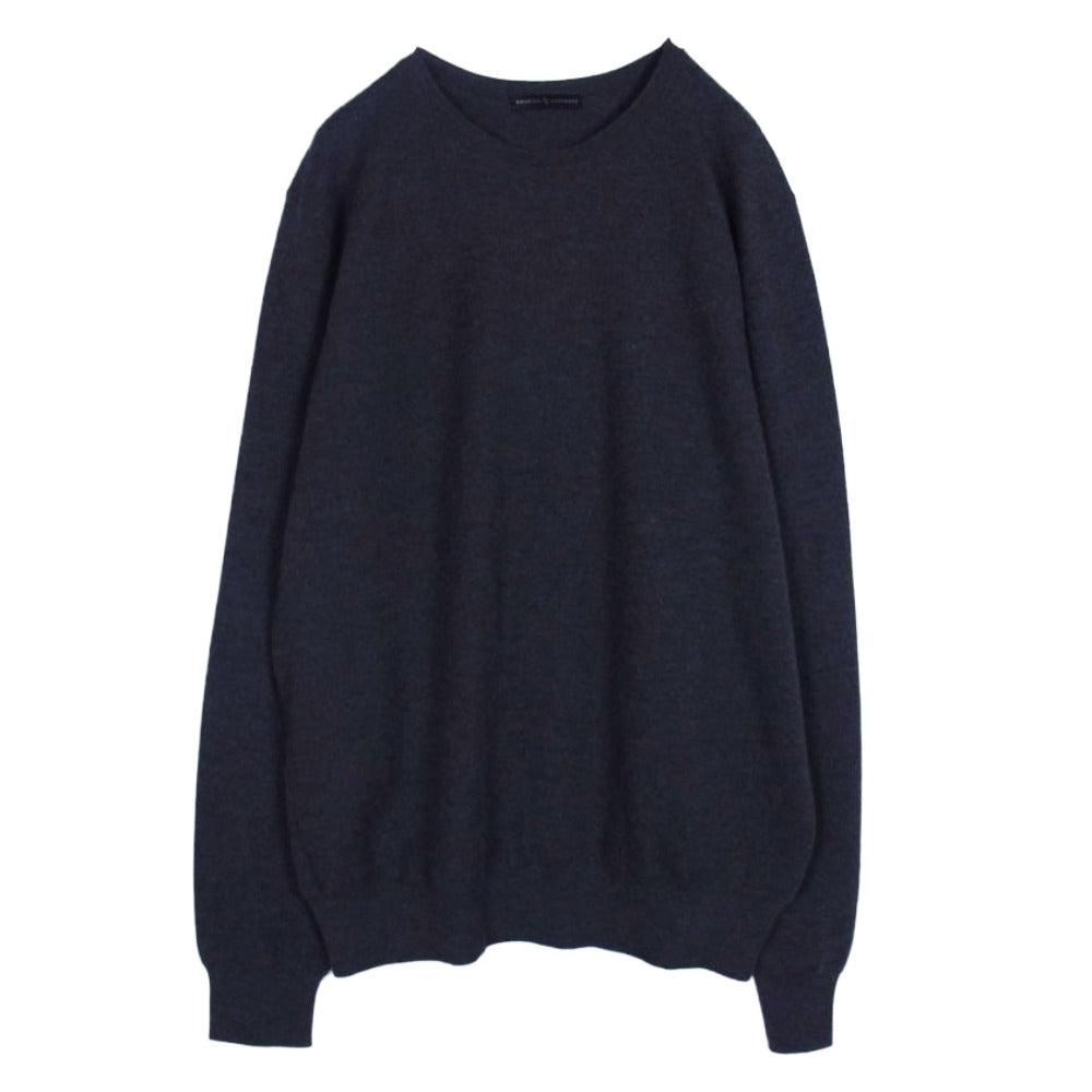 マンリコ カシミヤ イタリア製 カシミヤ100% クルーネック ニット グレー グレー系 M【中古】