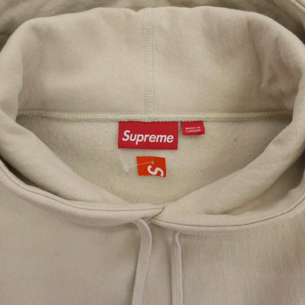 Supreme シュプリーム 24AW Box Logo Hooded Sweatshirt ボックスロゴ プルオーバー パーカー フーディー ベージュ系 L【美品】【中古】