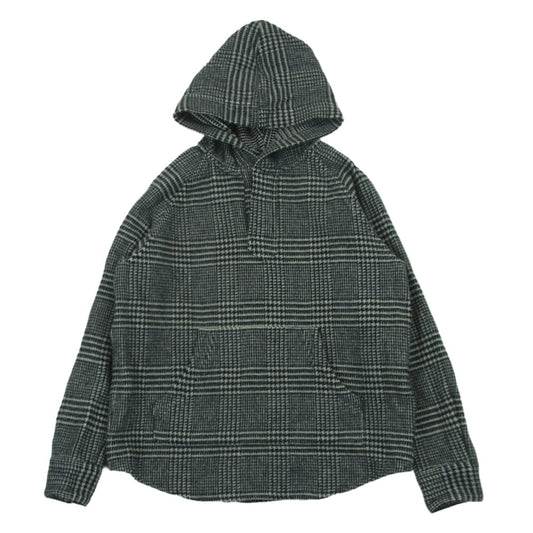SON OF THE CHEESE サノバチーズ SC1820-SH04 Glen foodie グレンチェック プルオーバー パーカー ブラック系 ホワイト系 S【中古】
