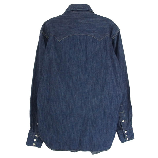 The REAL McCOY'S ザリアルマッコイズ joe mccoy western ranchman Lot107 ジョーマッコイ ウエスタン デニムシャツ インディゴブルー系 15【中古】