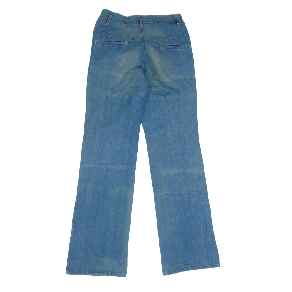 DIESEL ディーゼル イタリア製 DIESEL style lab RODEO-STAR W28 フレア デニムパンツ インディゴブルー系 28【中古】