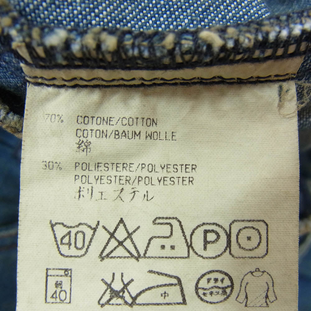 DIESEL ディーゼル イタリア製 DIESEL style lab RODEO-STAR W28 フレア デニムパンツ インディゴブルー系 28【中古】