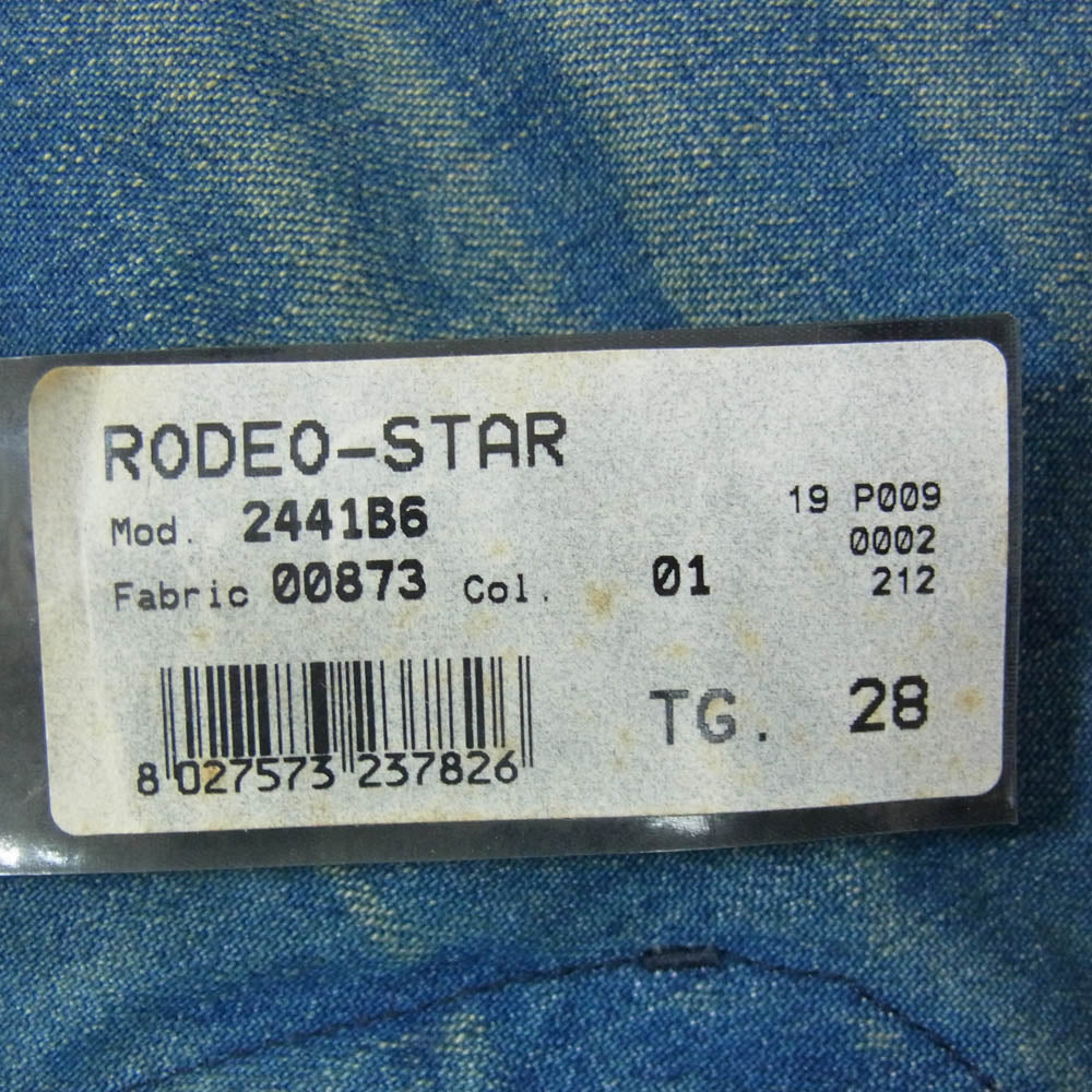 DIESEL ディーゼル イタリア製 DIESEL style lab RODEO-STAR W28 フレア デニムパンツ インディゴブルー系 28【中古】