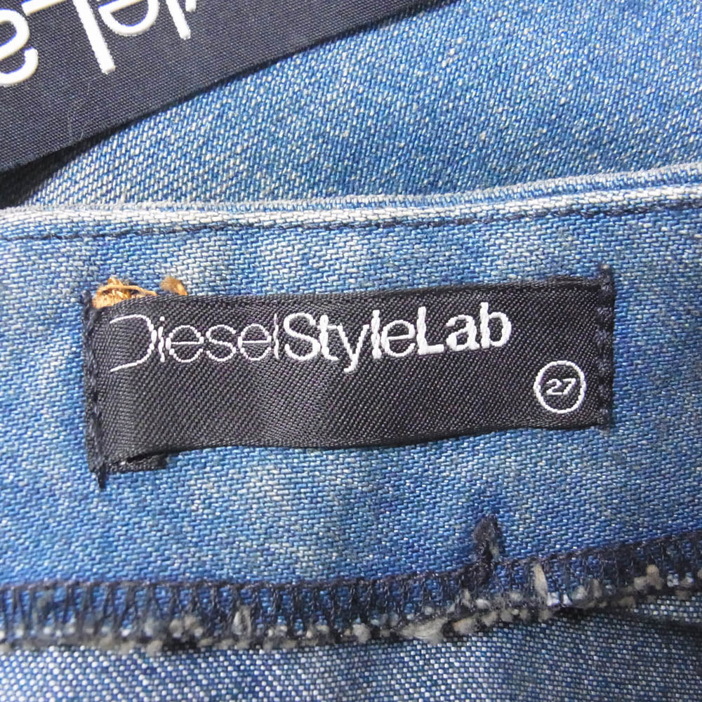 DIESEL ディーゼル イタリア製 DIESEL style lab RODEO-STAR W27 フレア デニムパンツ ブルー系 27【中古】