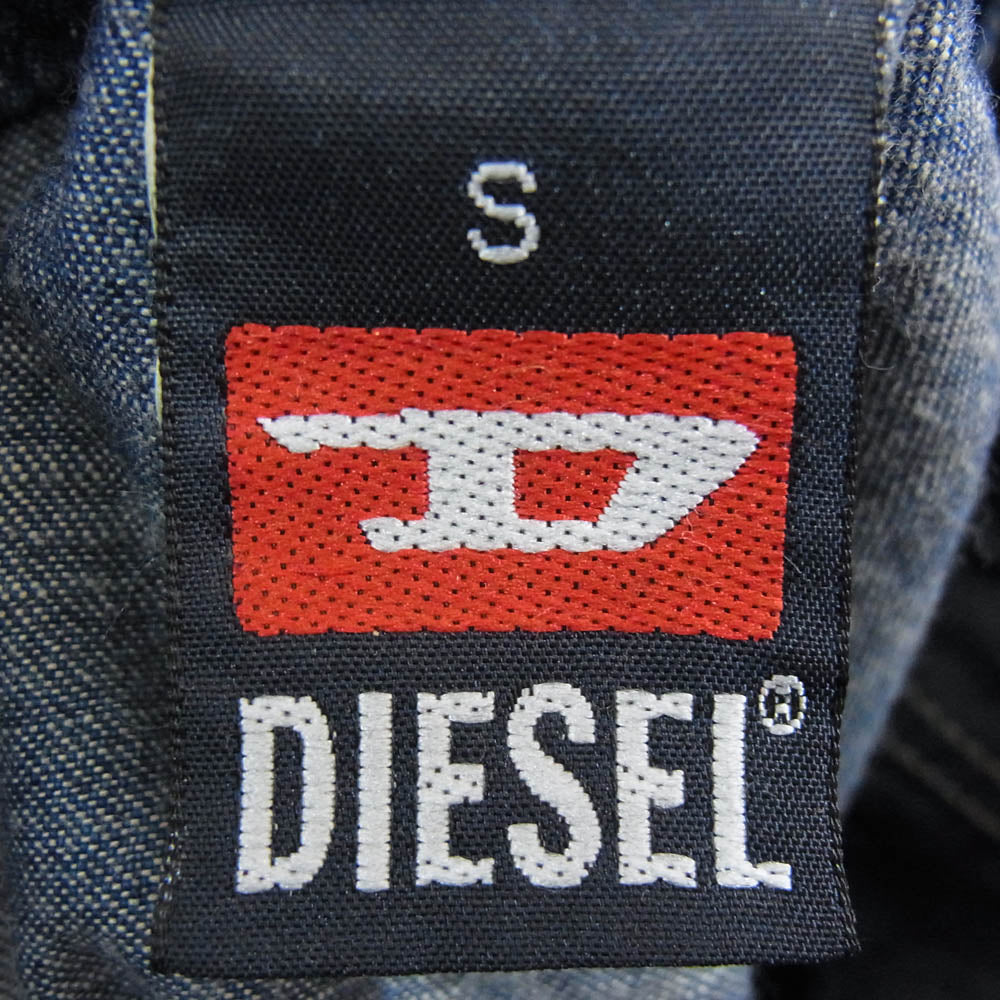 DIESEL ディーゼル デニム オーバーオール インディゴブルー系 S【中古】