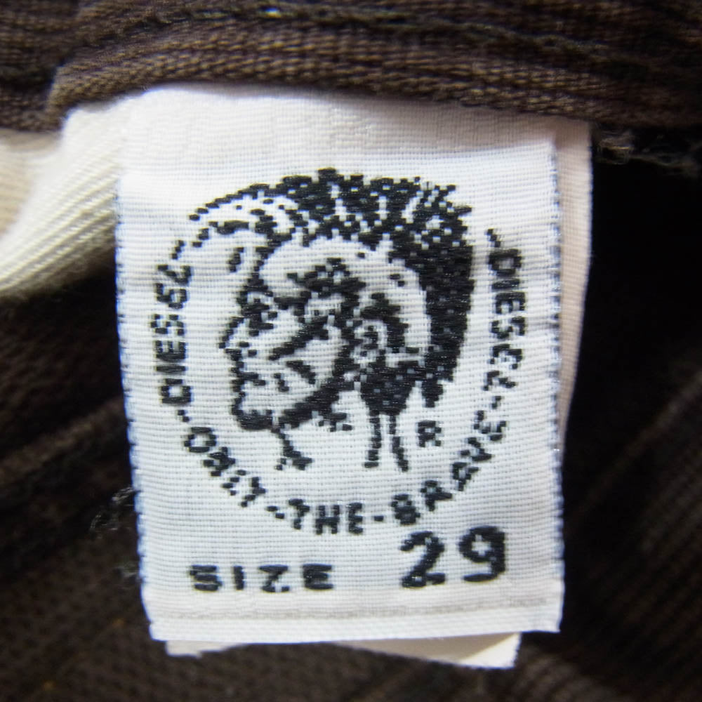 DIESEL ディーゼル フラッシャー付き PANTALONE パンタロン パンツ ブラウン系 29【中古】