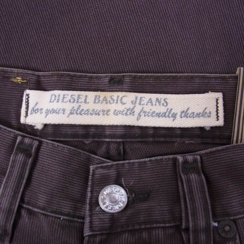 DIESEL ディーゼル フラッシャー付き PANTALONE パンタロン デニムパンツ ブラウン系 29【中古】