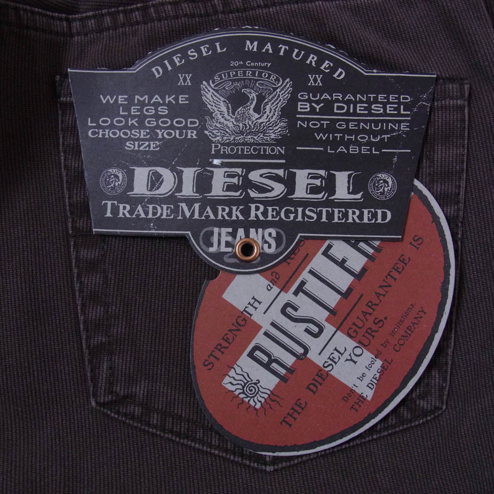 DIESEL ディーゼル フラッシャー付き PANTALONE パンタロン デニムパンツ ブラウン系 29【中古】