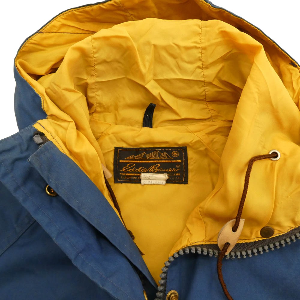 Eddie Bauer エディー・バウアー USA製 70S 黒タグ マウンテン パーカージャケット ブルー系 XS【中古】