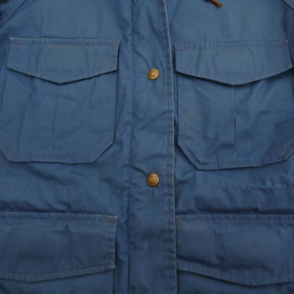 Eddie Bauer エディー・バウアー USA製 70S 黒タグ マウンテン パーカージャケット ブルー系 XS【中古】