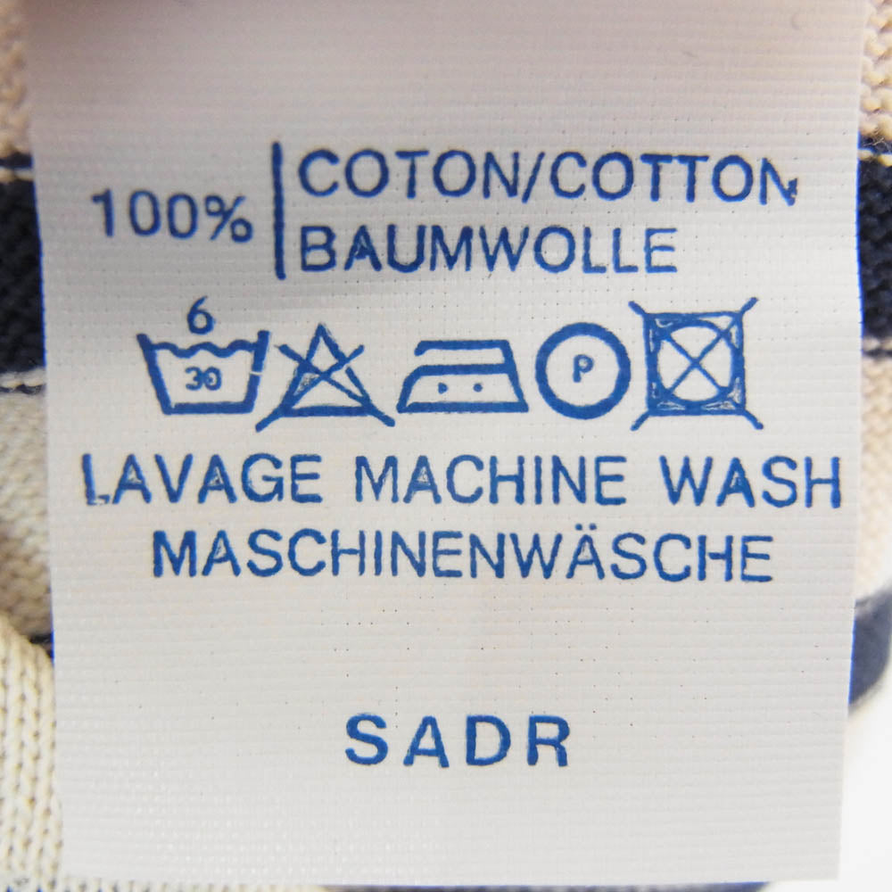 SAINT JAMES セントジェームス デッドストック フランス製 80s 90s CARAVELLE キャラベル バスクシャツ 長袖 Tシャツ サイズ12 ネイビー系 12ans【極上美品】【中古】