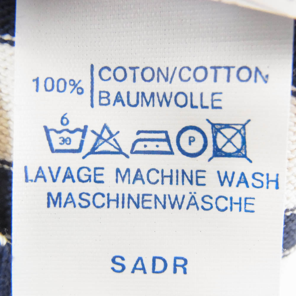 SAINT JAMES セントジェームス デッドストック フランス製 80s 90s CARAVELLE キャラベル バスクシャツ 長袖 Tシャツ サイズ12 ネイビー系 12ans【極上美品】【中古】