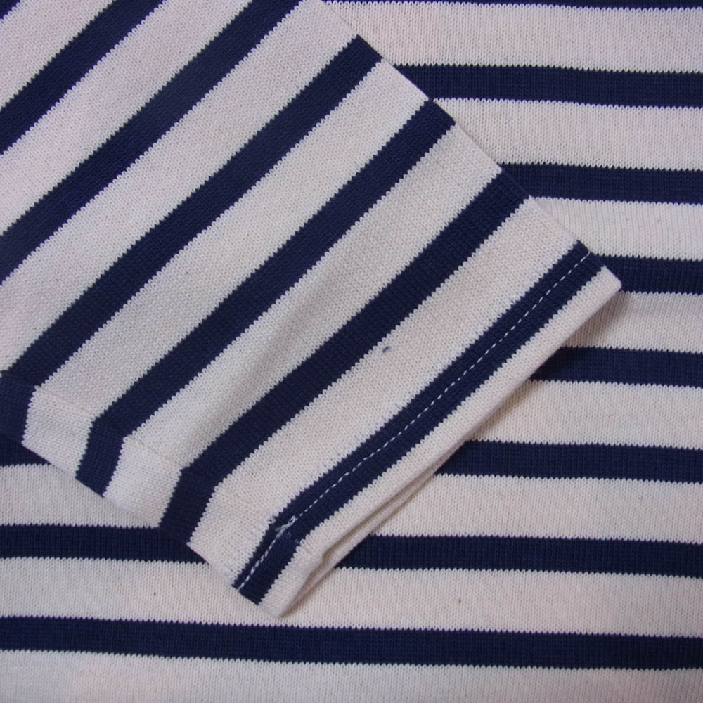 SAINT JAMES セントジェームス デッドストック フランス製 80s 90s CARAVELLE キャラベル バスクシャツ 長袖 Tシャツ サイズ12 オフホワイト系 12ANS【極上美品】【中古】