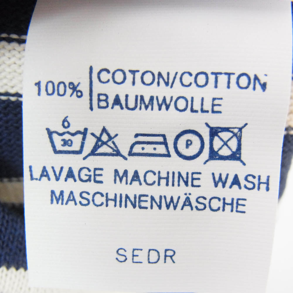 SAINT JAMES セントジェームス デッドストック フランス製 80s 90s CARAVELLE キャラベル バスクシャツ 長袖 Tシャツ サイズ14 ネイビー系 14ans【極上美品】【中古】