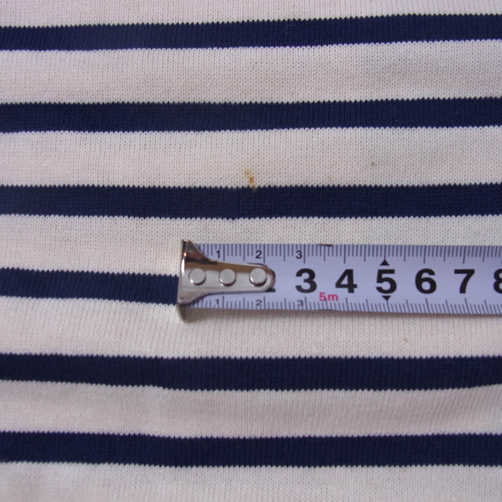 SAINT JAMES セントジェームス デッドストック フランス製 80s 90s CARAVELLE キャラベル バスクシャツ 長袖 Tシャツ サイズ14 オフホワイト系 14ANS【極上美品】【中古】