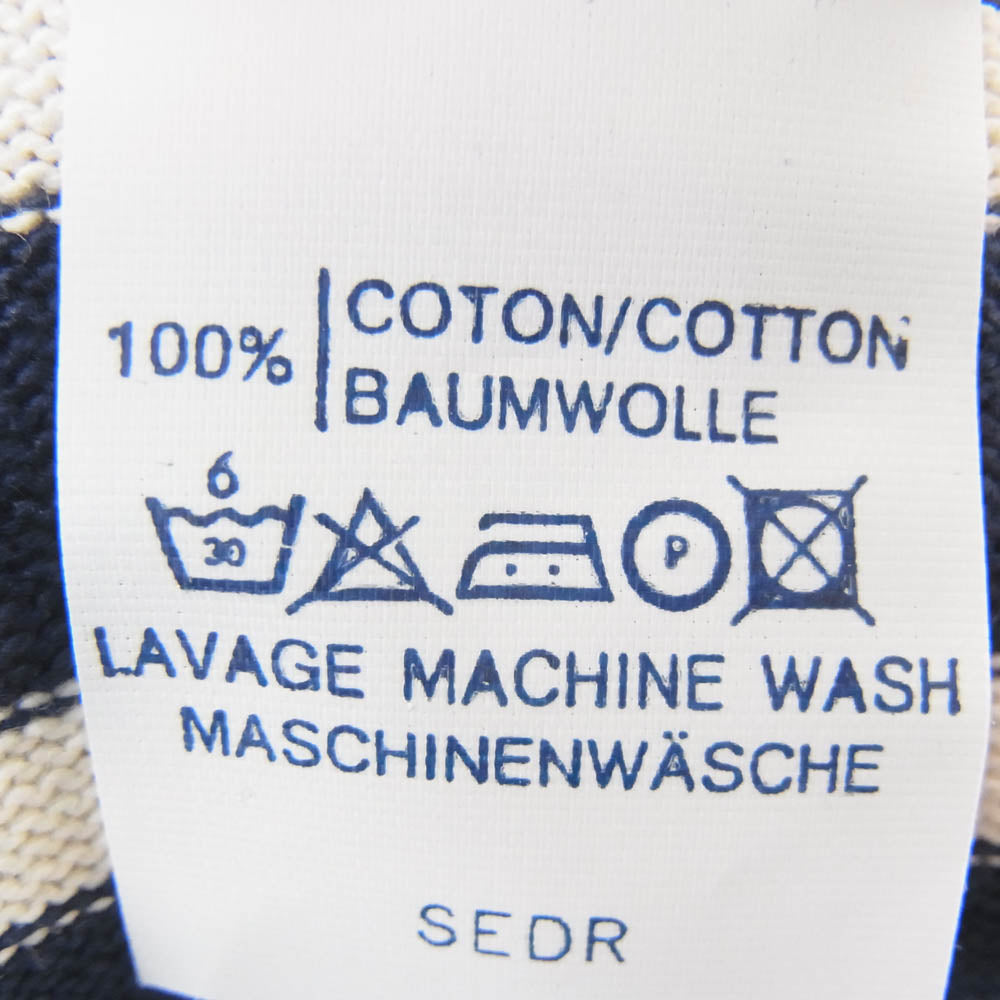 SAINT JAMES セントジェームス デッドストック フランス製 80s 90s CARAVELLE キャラベル バスクシャツ 長袖 Tシャツ サイズ14 ネイビー系 14ans【極上美品】【中古】