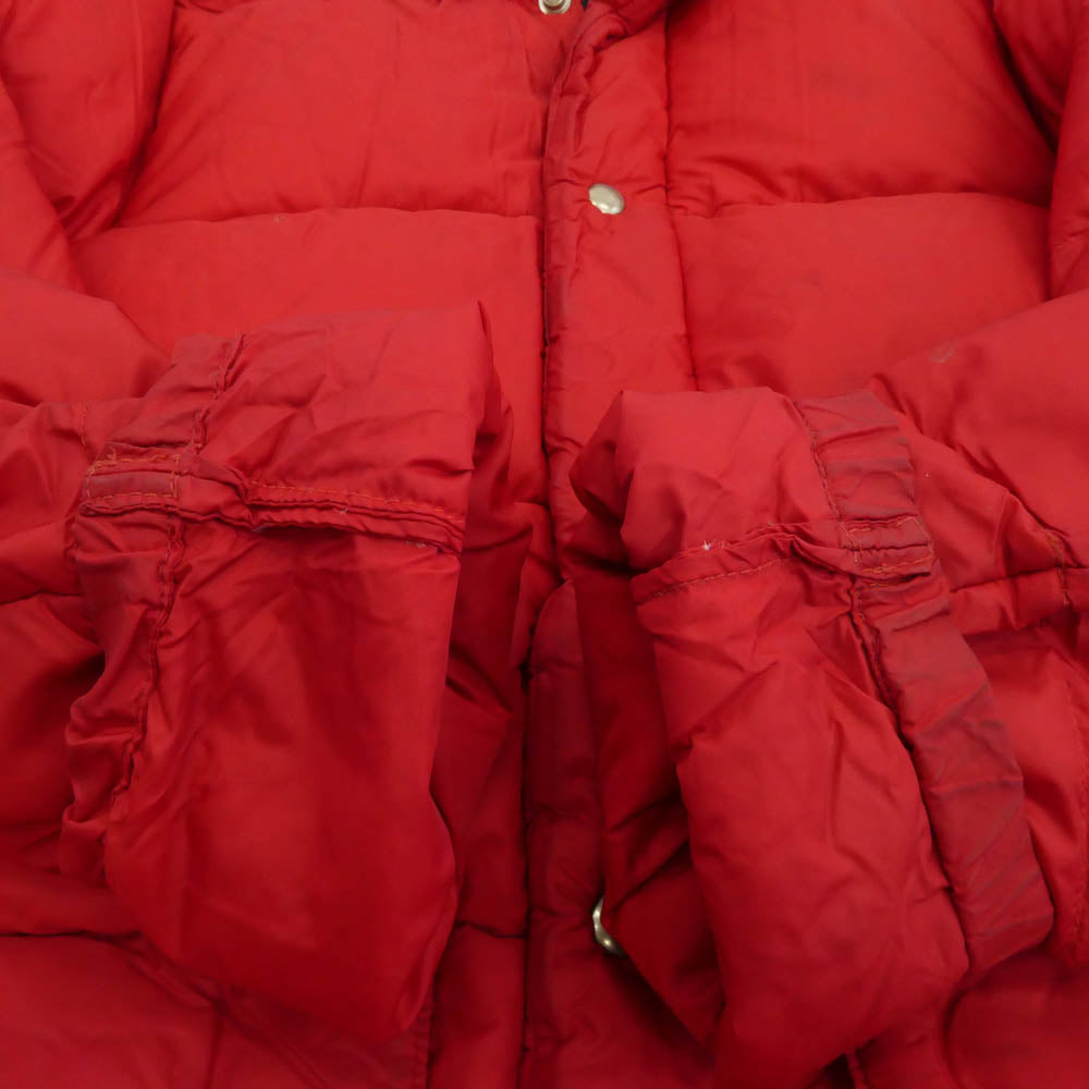 Crescent Down Works クレセントダウンワークス USA製 GOOSE DOWN JACKET グース ダウン ジャケット レッド系 S【中古】
