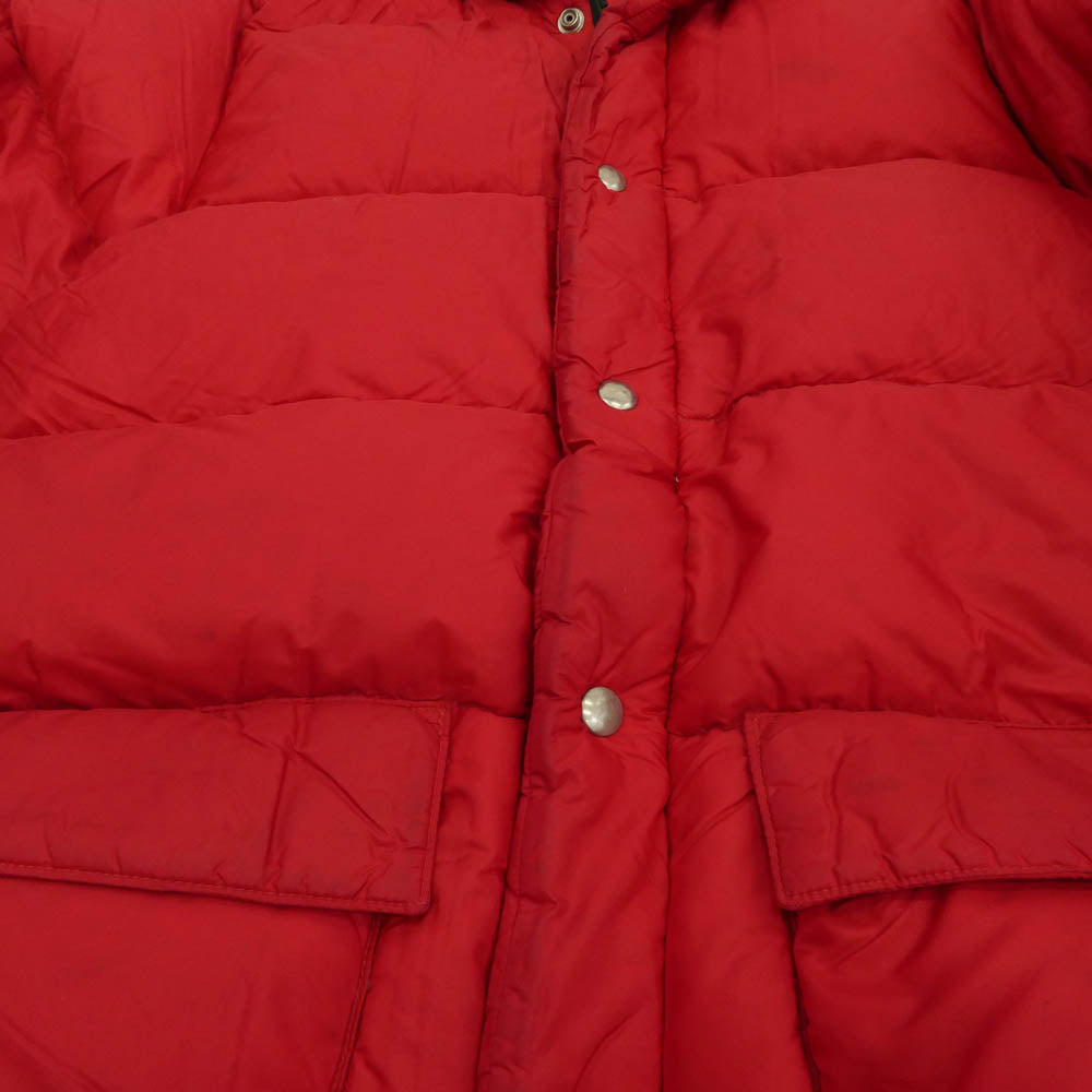 Crescent Down Works クレセントダウンワークス USA製 GOOSE DOWN JACKET グース ダウン ジャケット レッド系 S【中古】