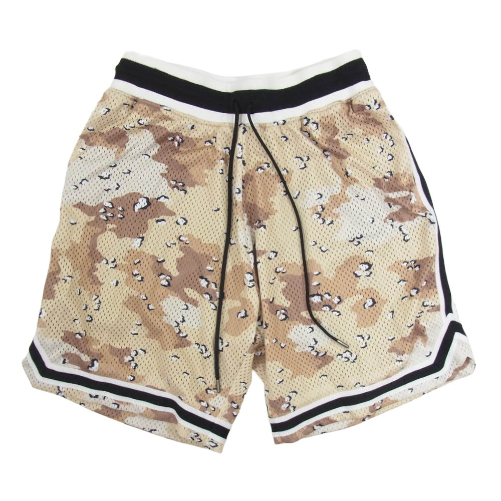 ジョンエリオット カモフラ メッシュ ショーツ ハーフ パンツ ブラウン系【中古】
