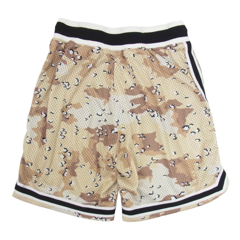 ジョンエリオット カモフラ メッシュ ショーツ ハーフ パンツ ブラウン系【中古】