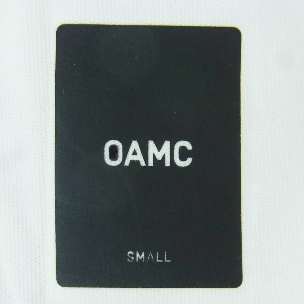 OAMC オーエーエムシー 15SS 内側プリント 半袖 Tシャツ カットソー コットン ポルトガル製 ホワイト系 S【中古】