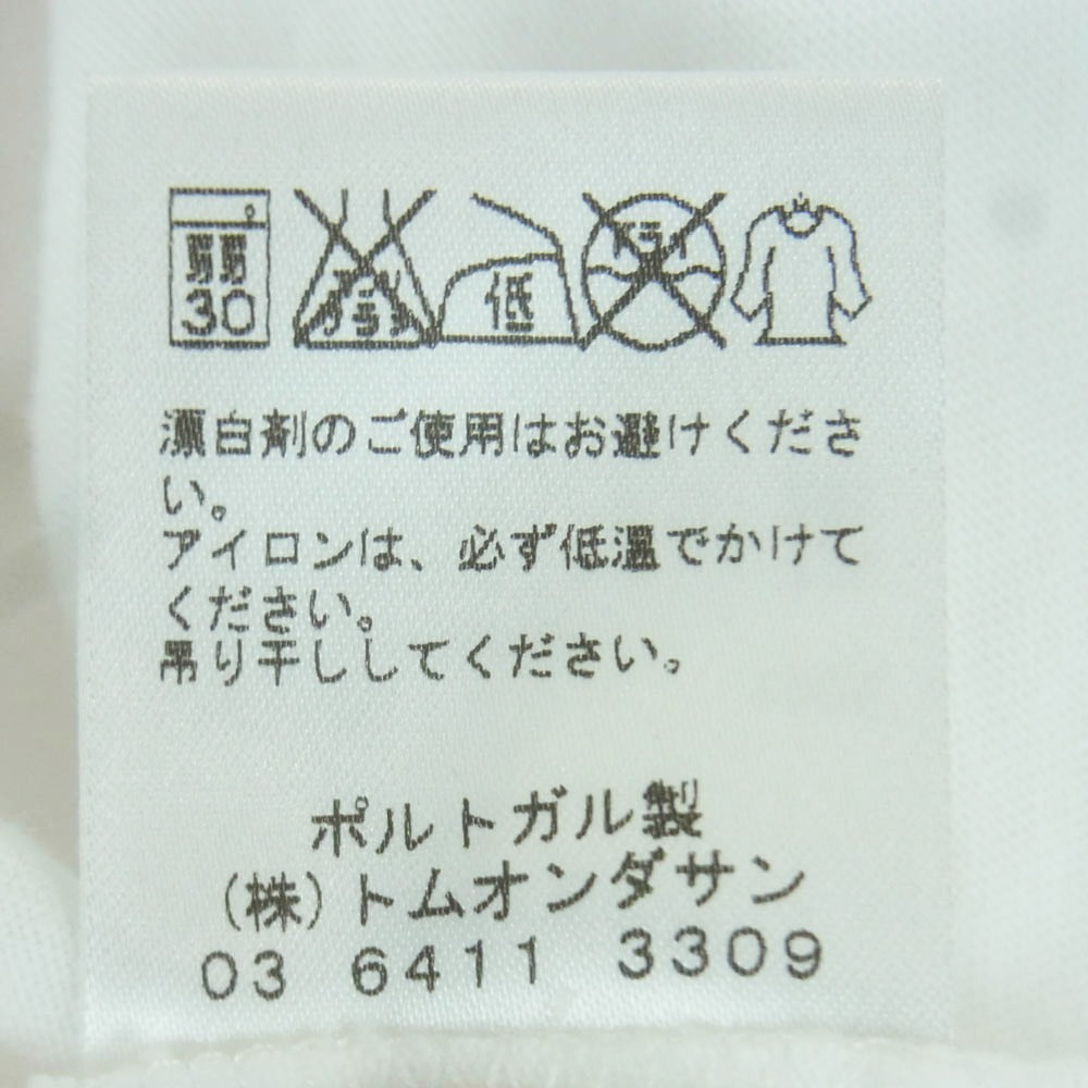 OAMC オーエーエムシー 15SS 内側プリント 半袖 Tシャツ カットソー コットン ポルトガル製 ホワイト系 S【中古】