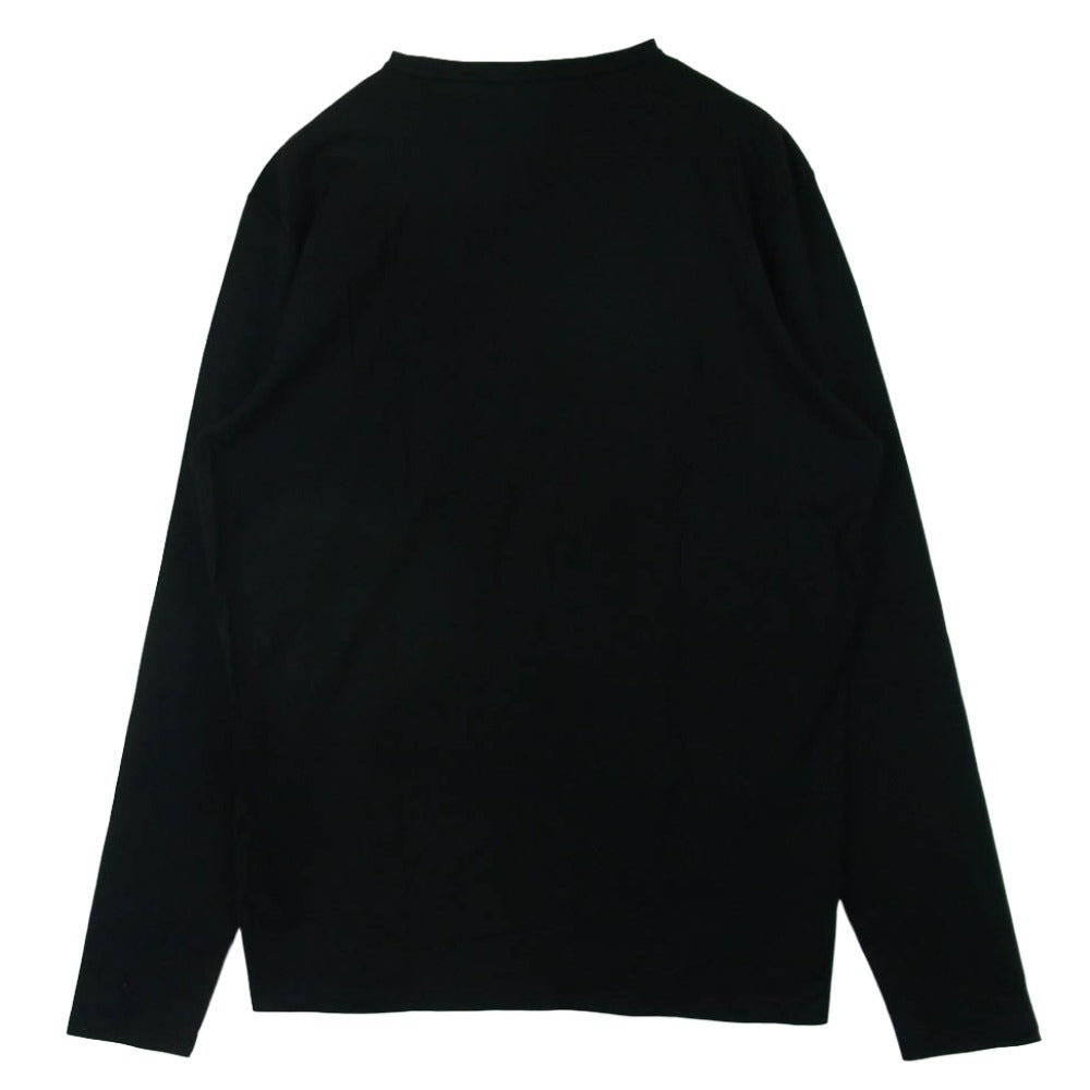 PRADA SPORTS プラダスポーツ ラバーロゴ ロングスリーブ 長袖 カットソー Tシャツ ブラック系 M【中古】