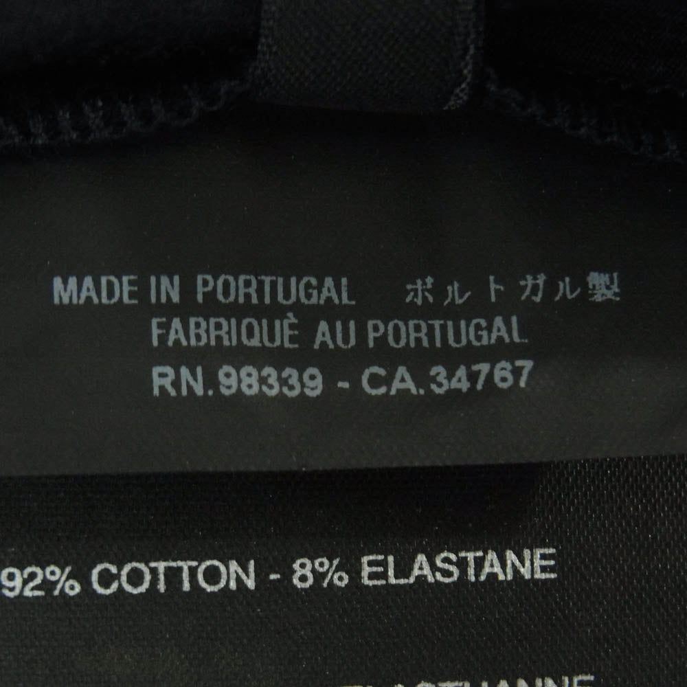 PRADA SPORTS プラダスポーツ バックジップポケット ラバーロゴ 半袖 Tシャツ ポルトガル製 ダークネイビー系 M【中古】