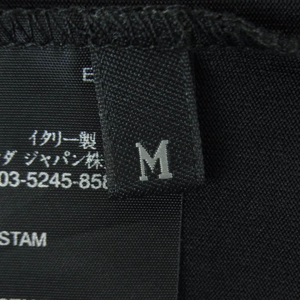 PRADA SPORTS プラダスポーツ バックジップポケット ラバーロゴ ストレッチ 半袖 Tシャツ ブラック系 M【中古】