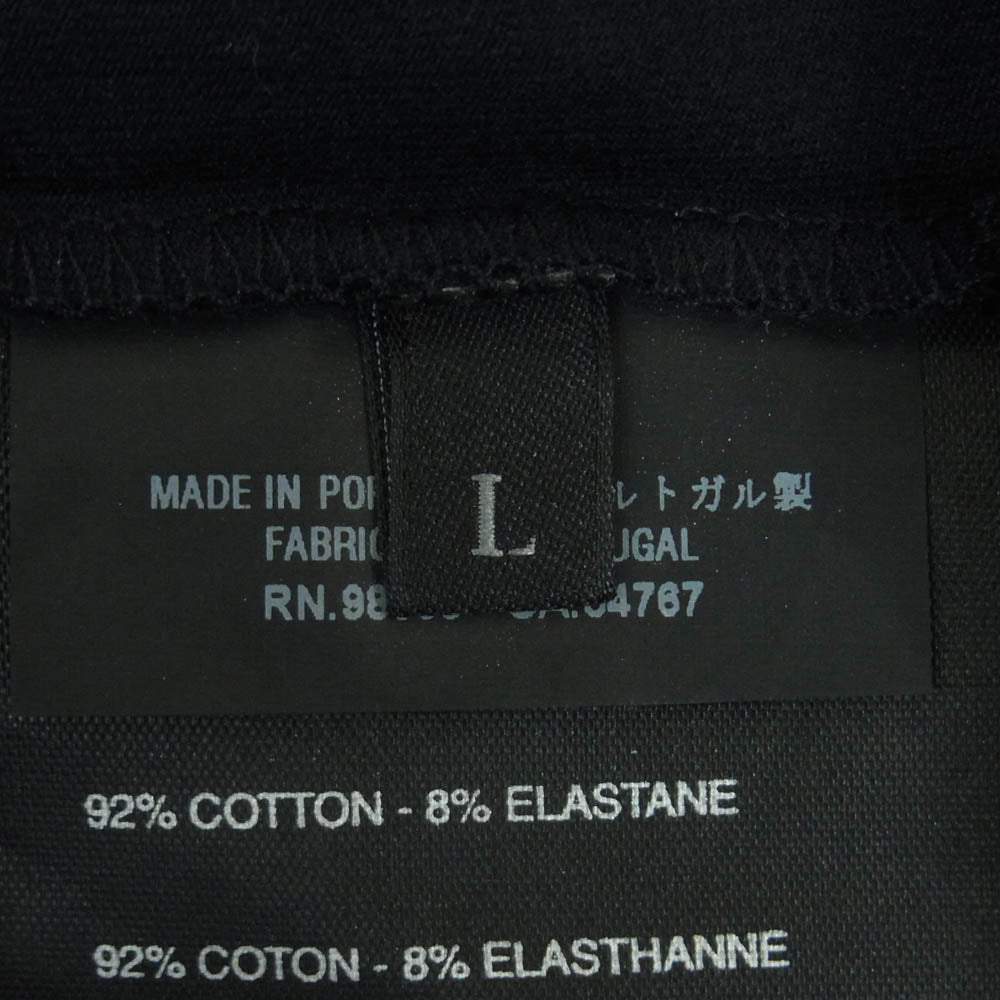 PRADA SPORTS プラダスポーツ 00s パイピング ハーフジップ 半袖 ポロシャツ ポルトガル製 ダークネイビー系 L【中古】