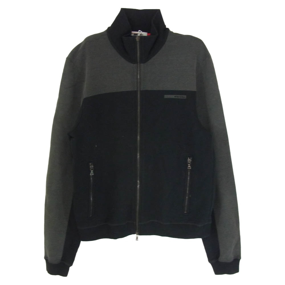 PRADA プラダ 25SS UJL19C SWMO カレッジロゴ ヴィンテージ加工 ニット
