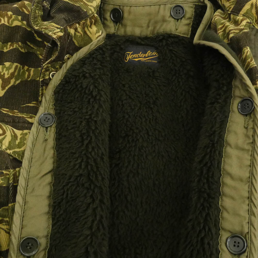 TENDERLOIN テンダーロイン T-M-65 M-65 CORDUROY コーデュロイ ライナー付 ジャケット カーキ系 XS【美品】【中古】