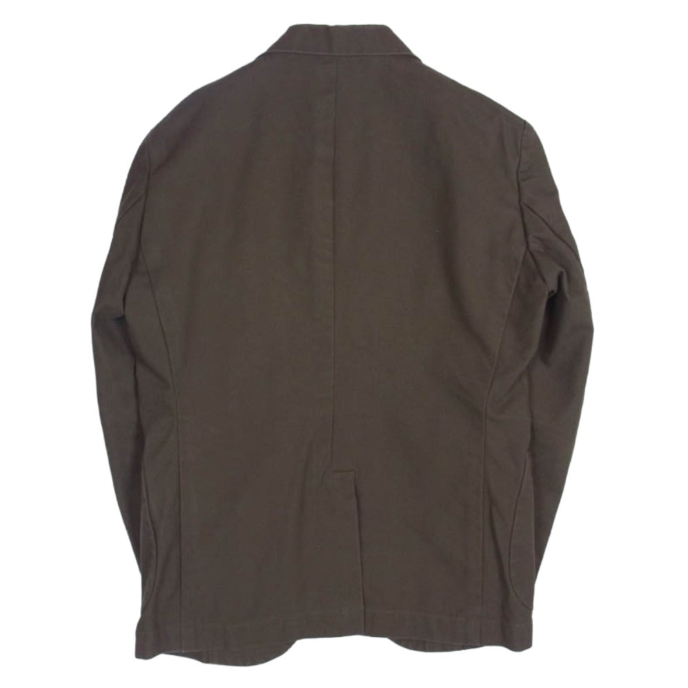 EVISU エヴィス コットン 3B テーラード ジャケット カーキ系 46【中古】