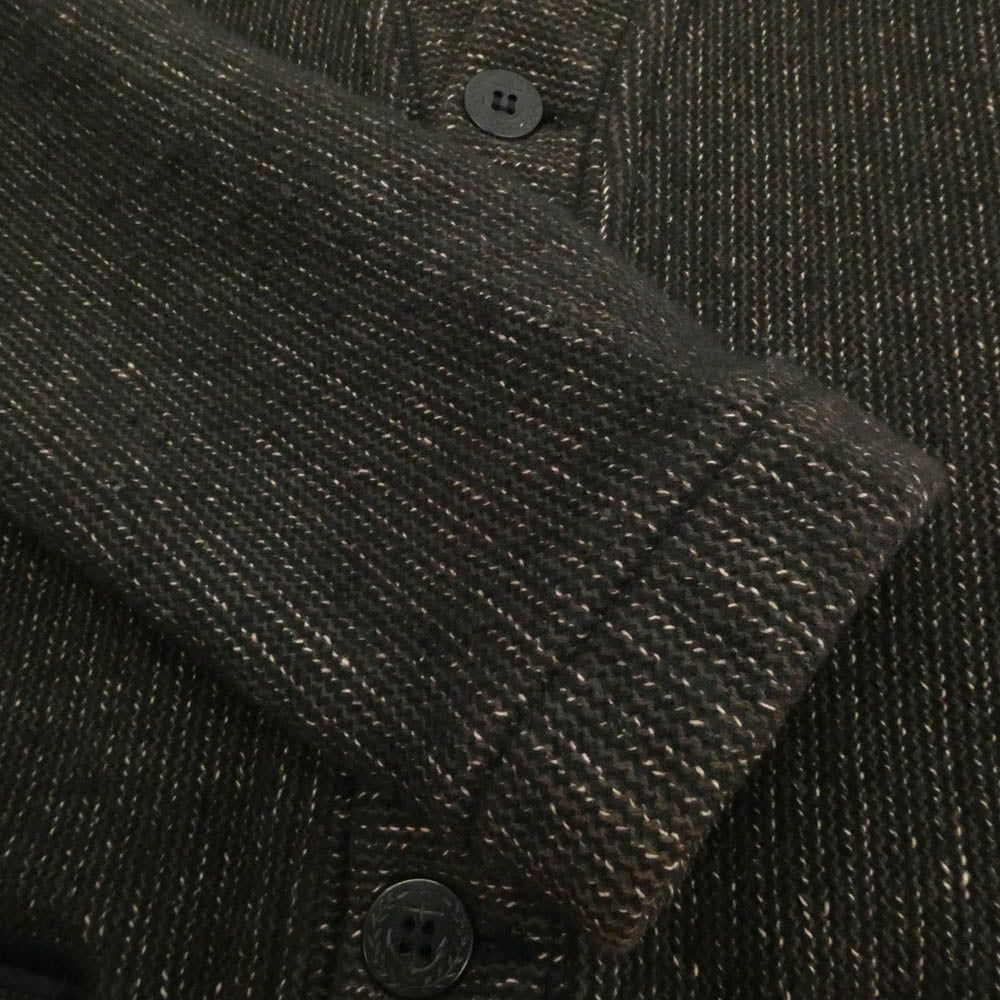 EVISU エヴィス YAMANE 山根 ウール コットン カーディガン ジャケット ブラウン系 40【中古】